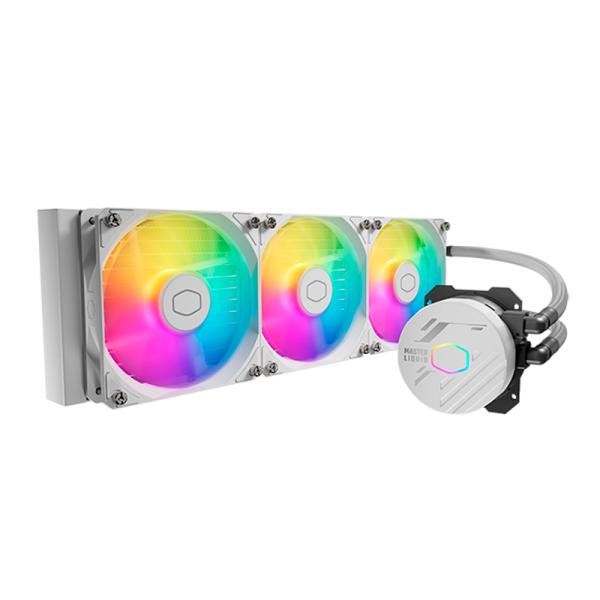 Enfriamiento Liquido Cooler Master RGB Masterliquid 360L Core ARGB White AIO 360MM – Blanco