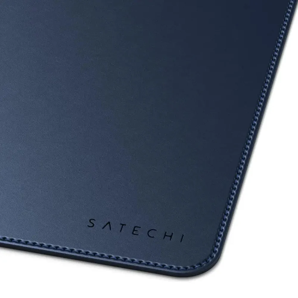 Alfombra de Escritorio Satechi Cuero Vegano Premium - Azul