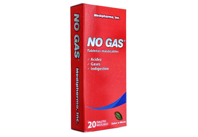 NO GAS TABLETAS MASTICABLES