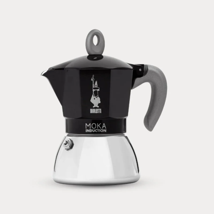CAFETERA P/INDUCCION 6 TAZAS NEGRO MOKA BIALETTI