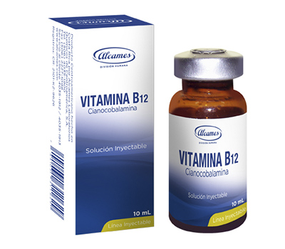 ALCAMES VITAMINA B-12 1000 mg SOLUCION INYECTABLE 10 ML