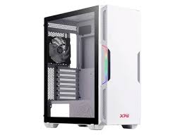 Case XPG Gaming Mid Tower Starker Ventiladores 2 de 120MM con Vidrio Lateral Starker-Whcww – Blanco