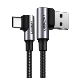 Cable USB Tipo A -USB Tipo C, Ángulo Recto UGREEN US176, 2M, Co
