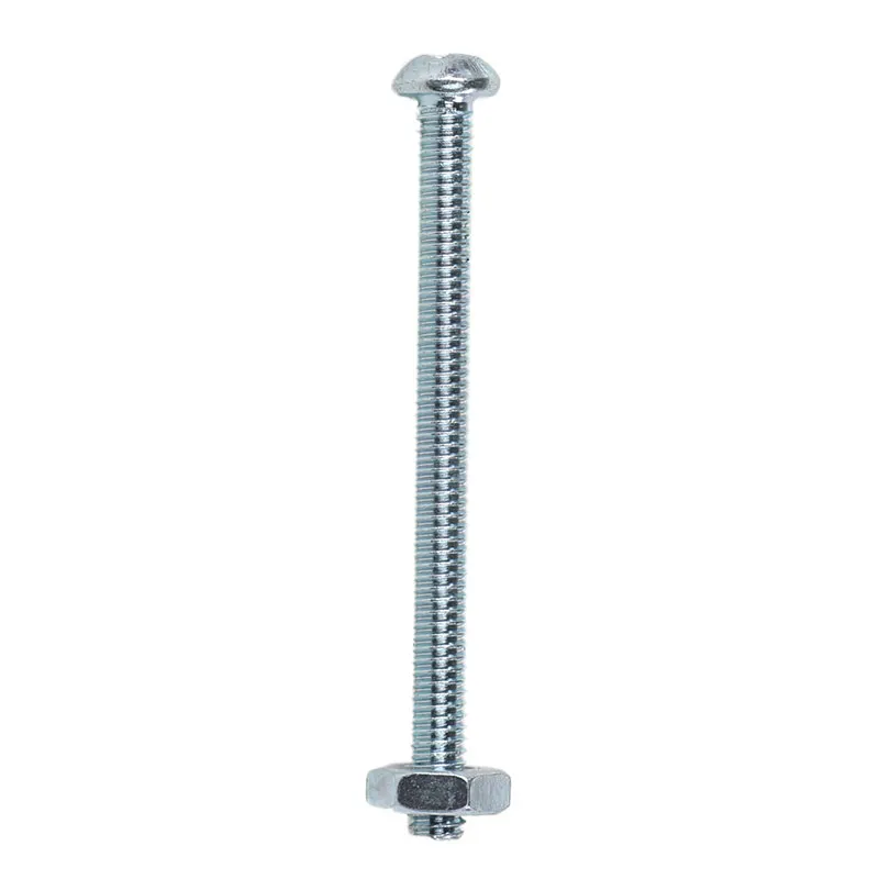 Tornillo estufa cabeza redonda 5/32" x 2" 10 uds incluye tuercas