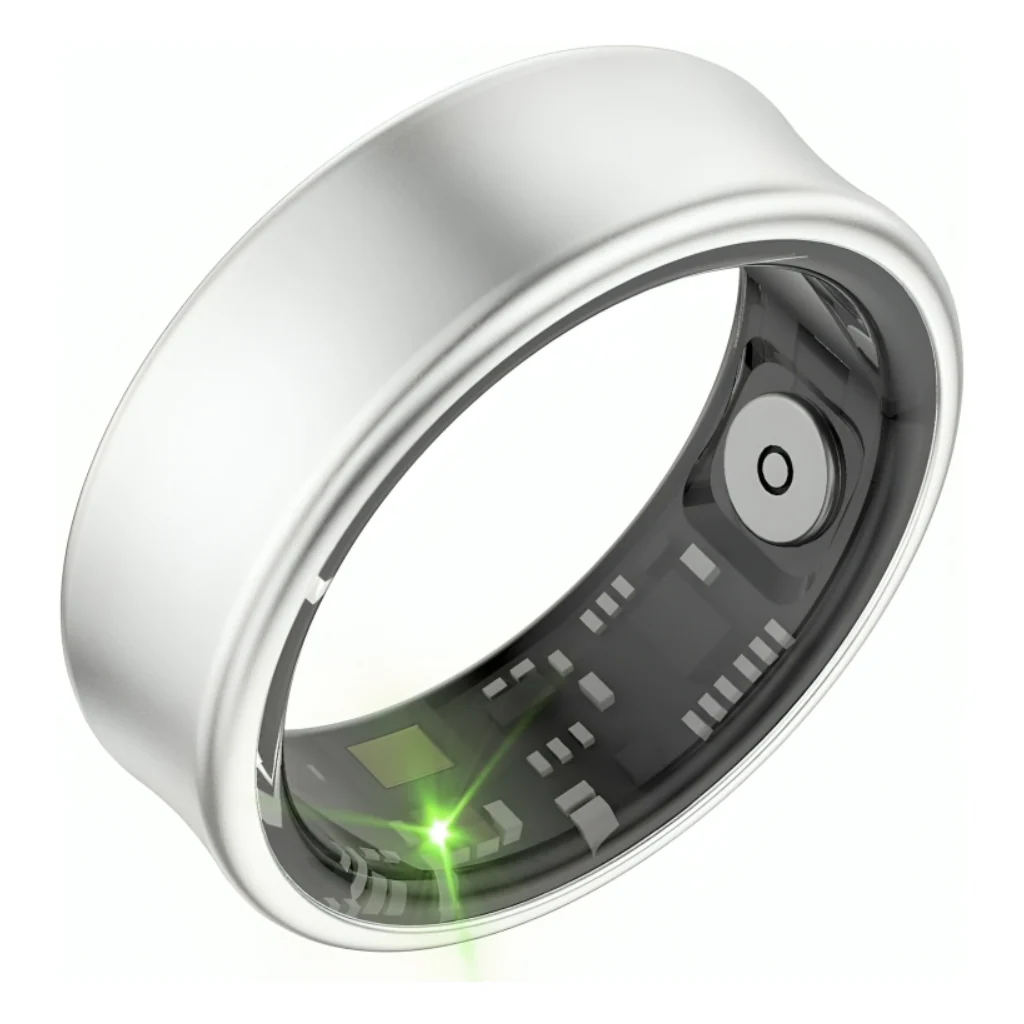 Miomu Anillo Inteligente Frosted Plata Mate con Monitoreo de Salud
