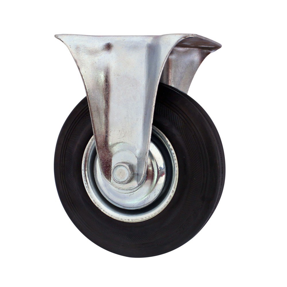Rodin fijo rueda hule 125 mm