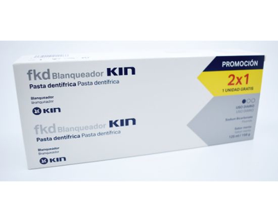 Crema dental Kin FKD, blanqueadora, PROMOCION 1+1, 125 ml