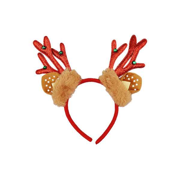 Diadema de reno roja 22cm