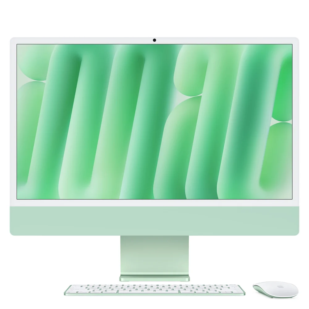 iMac con pantalla Retina 4,5K de 24 pulgadas: Chip M4 de Apple con CPU de 10 núcleos y GPU de 10 núcleos, 256 GB SSD - Verde