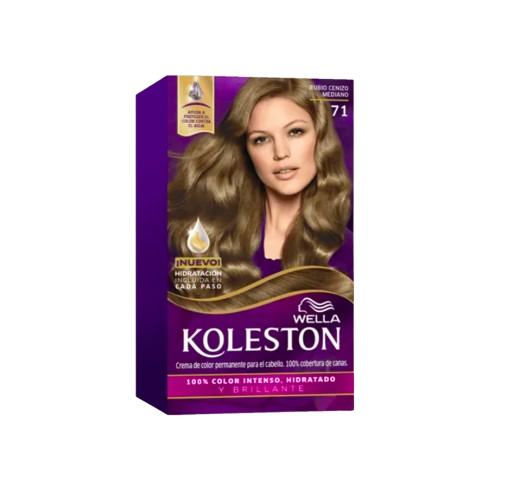 KOLESTON TINTE KIT RUBIO CENIZO MEDIANO # 71