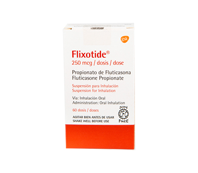 FLIXOTIDE INH 250 MCG INHALADOR VIA ORAL