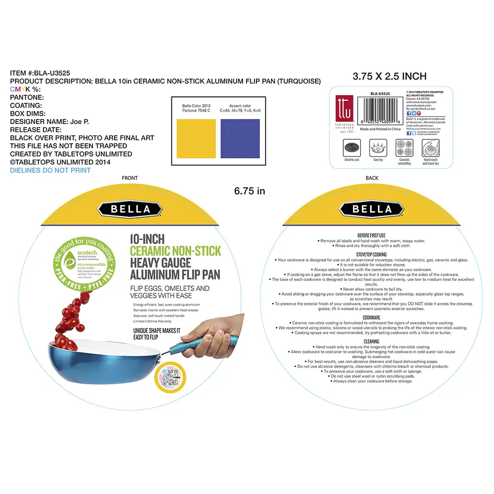 TABLETOPS – SARTEN HONDO 10P ALUM A TTU 1A – BLAU3525