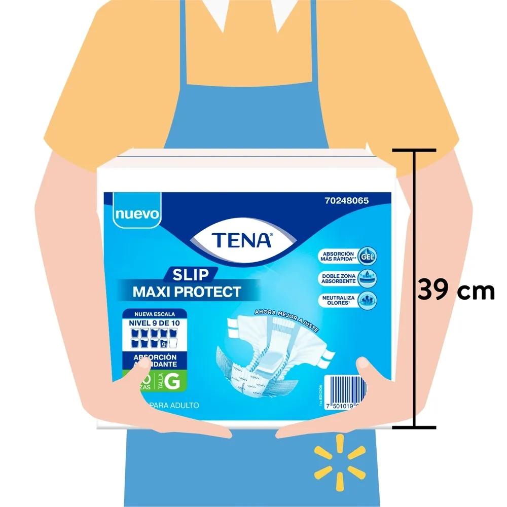 Pañal para adulto Tena slip maxi protect talla G - 40 Uds