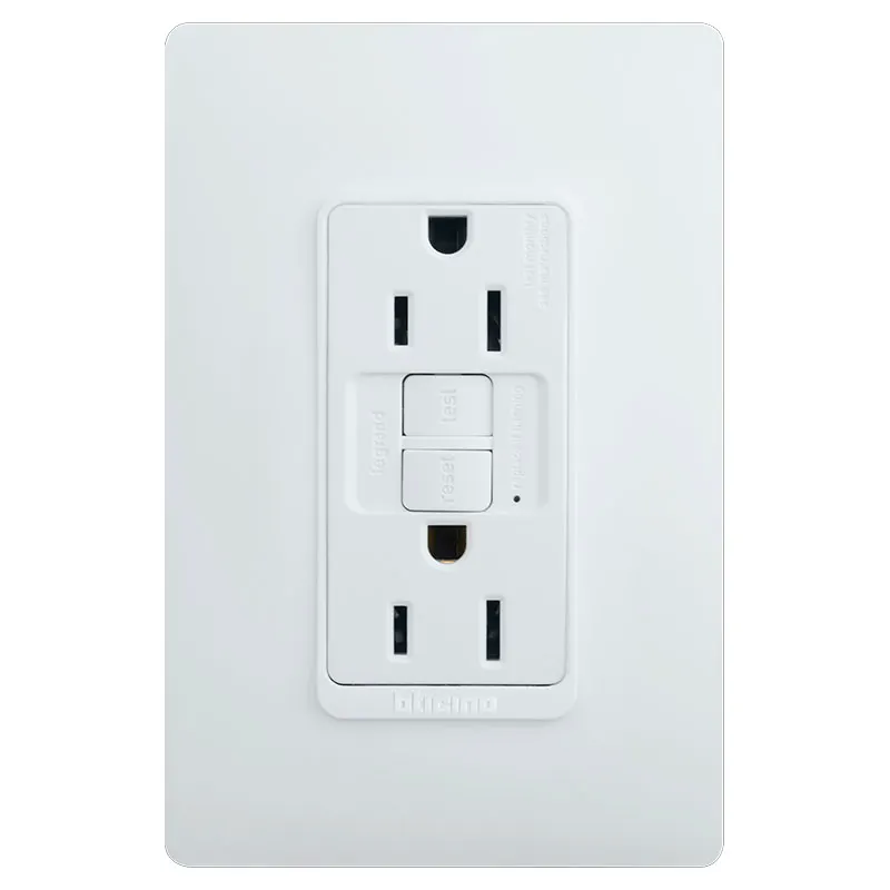 Tomacorriente doble gfci 15 a 127 v blanco bticino lúzica
