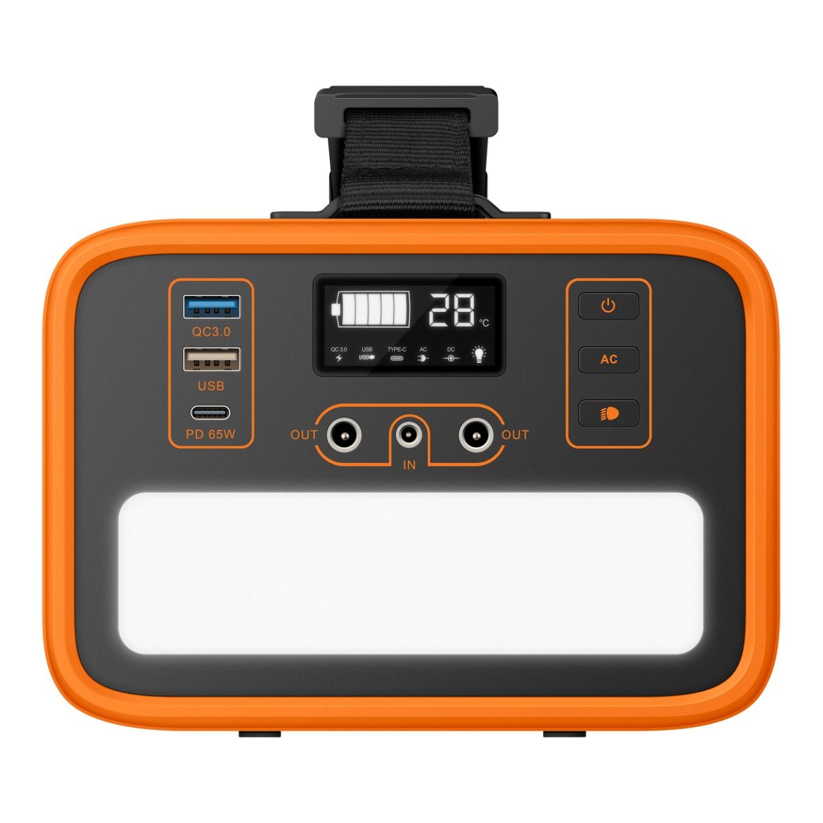 Estación de energía portátil de 92,000 mAh con inversor de corriente de 300 W (110 Vca)