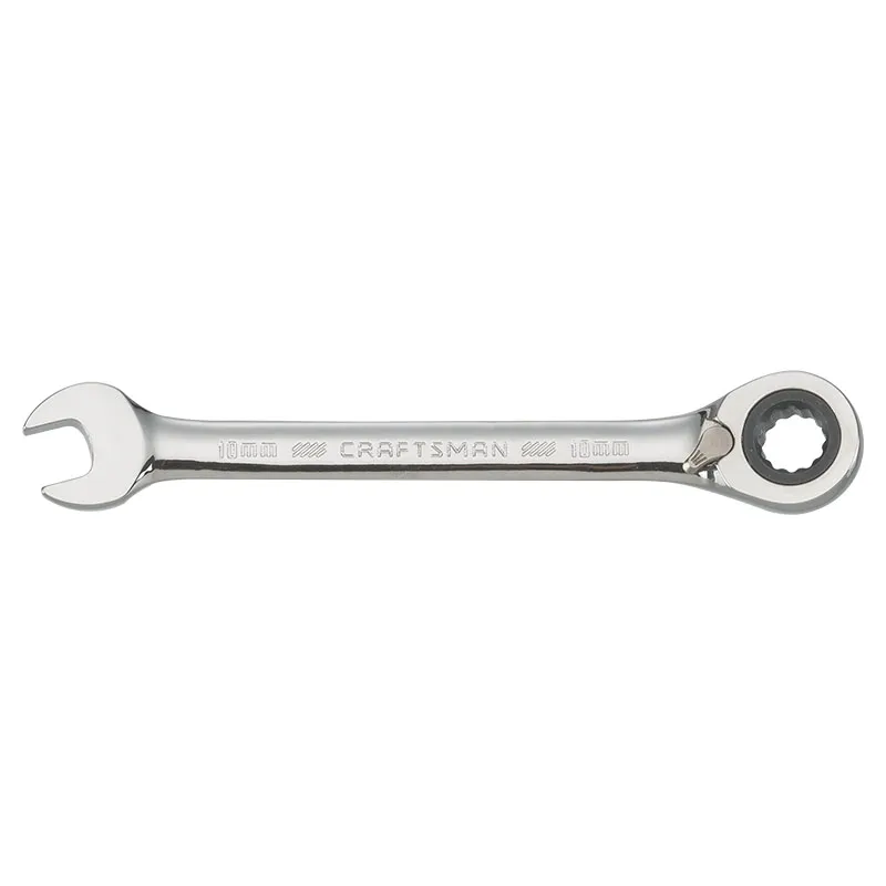 Llave combinada 10 mm con ratchet reversible 72 dientes