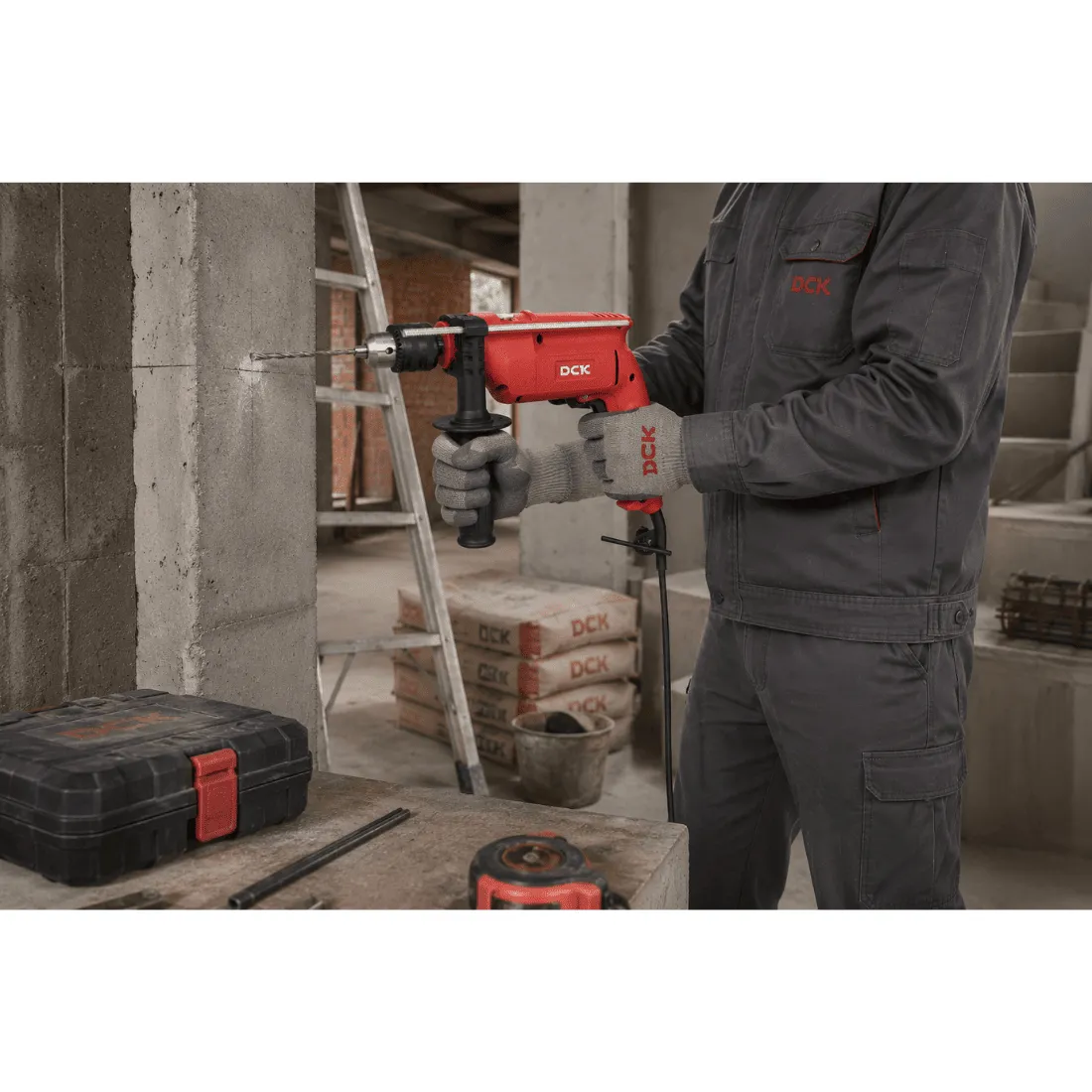 Taladro percutor 13mm (1/2") 2600rpm 500w 110v/60hz/1f DCK