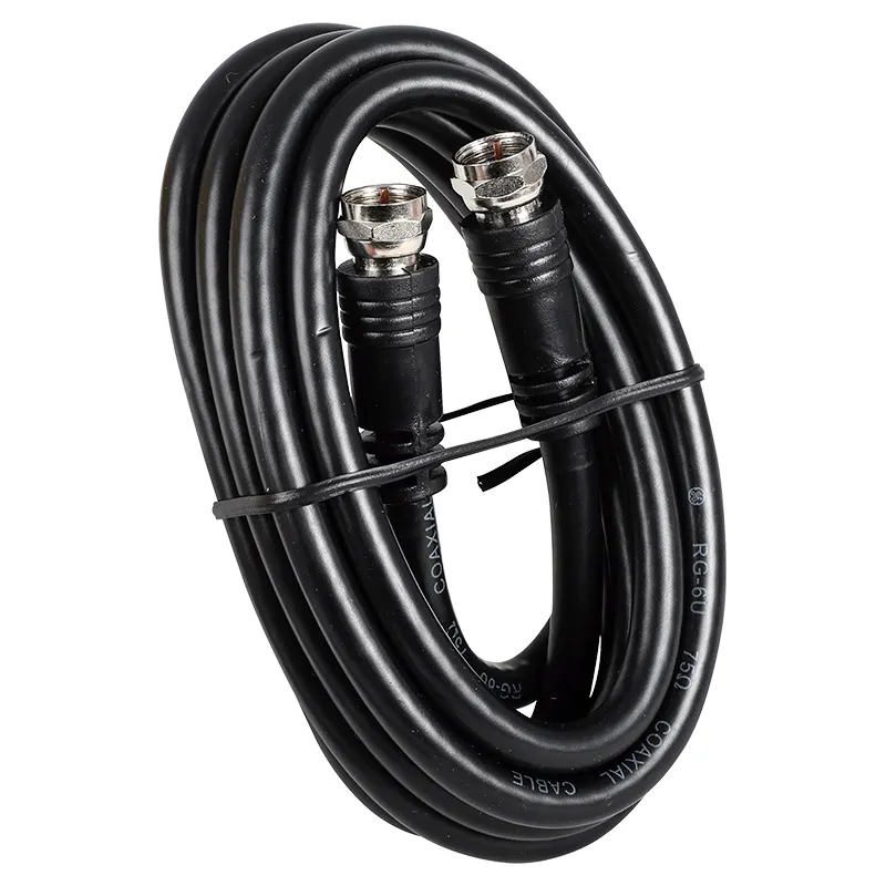 Cable coaxial negro 1,8 m