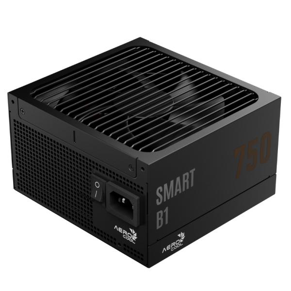 Fuente de Poder Aerocool Smart B1 750W 80 Plus Bronze No Modular ATX – Negro
