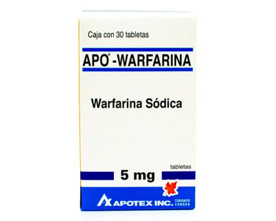 Apo-Warfarina 5 mg 30 Tabletas