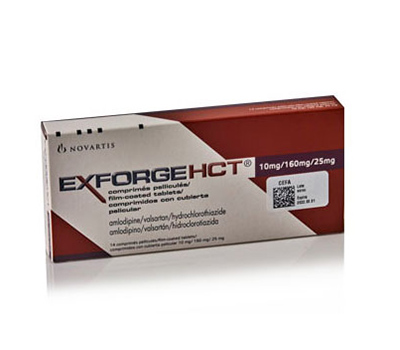 EXFORGE HCT 10 mg/ 160 mg / 25 mg x 14 COMPRIMIDOS