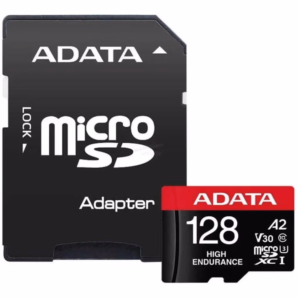MEMORIA MICRO SD ADATA HIGH ENDURANCE V30 – U3 – 128GB – PARA VIDEOVIGILANCIA