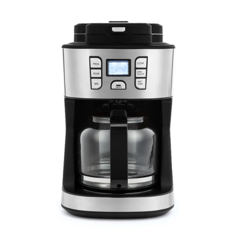 Cafetera Mastertech 12 Tazas Negro y Gris MTTPCM398