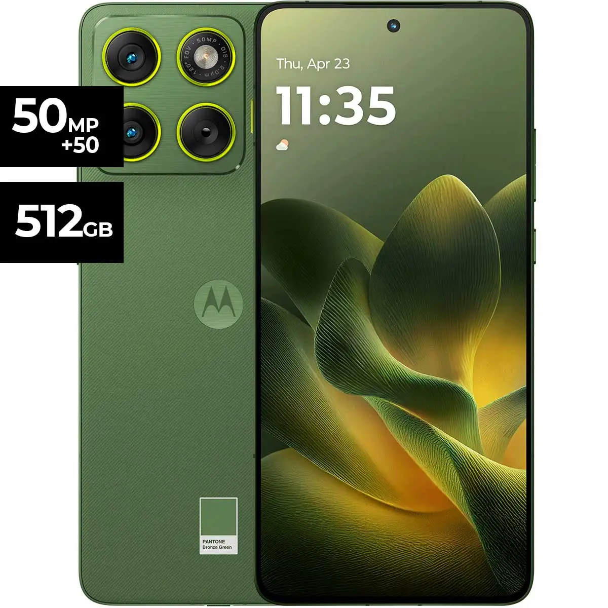 Celular 5G Motorola Edge 70 Verde Olivo 12GB RAM 512GB