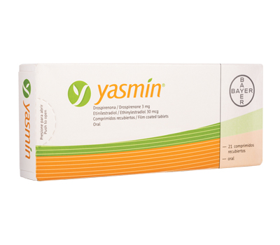 YASMIN TABLETAS VIA ORAL