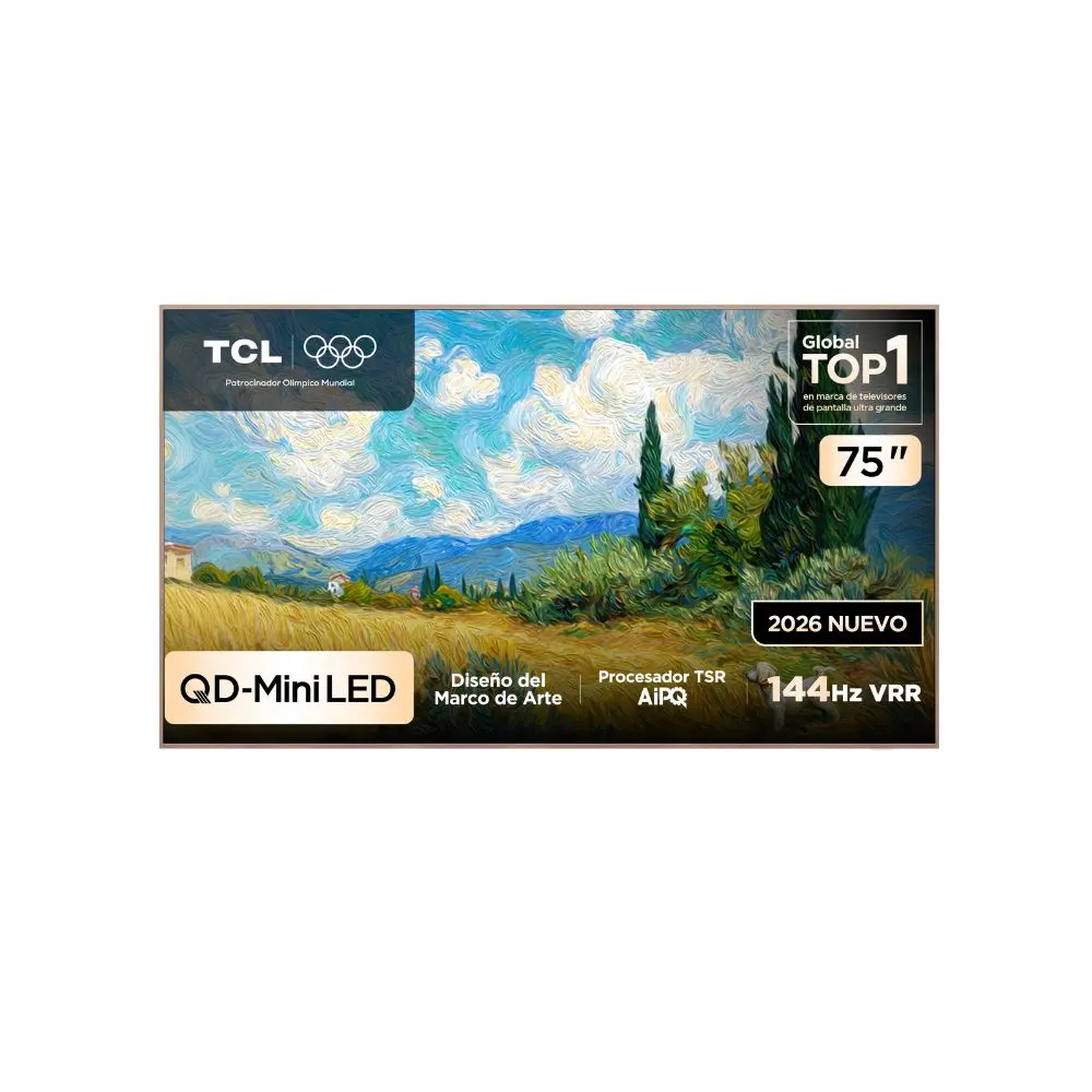 Pantalla TCL 75" QLED 4K UHD 75A400 PRO