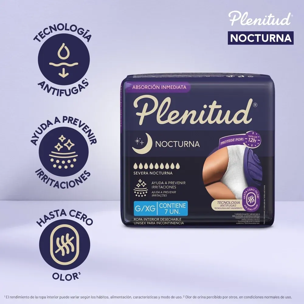 Pants para Adulto Plenitud Protect Plus Nocturna G/XG - 14 Unidades