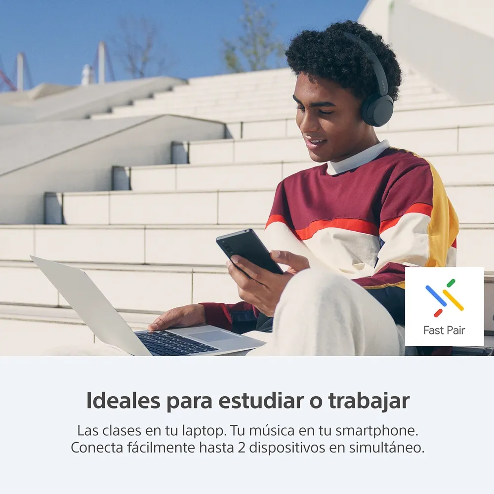 Sony Audífonos diadema BT negro