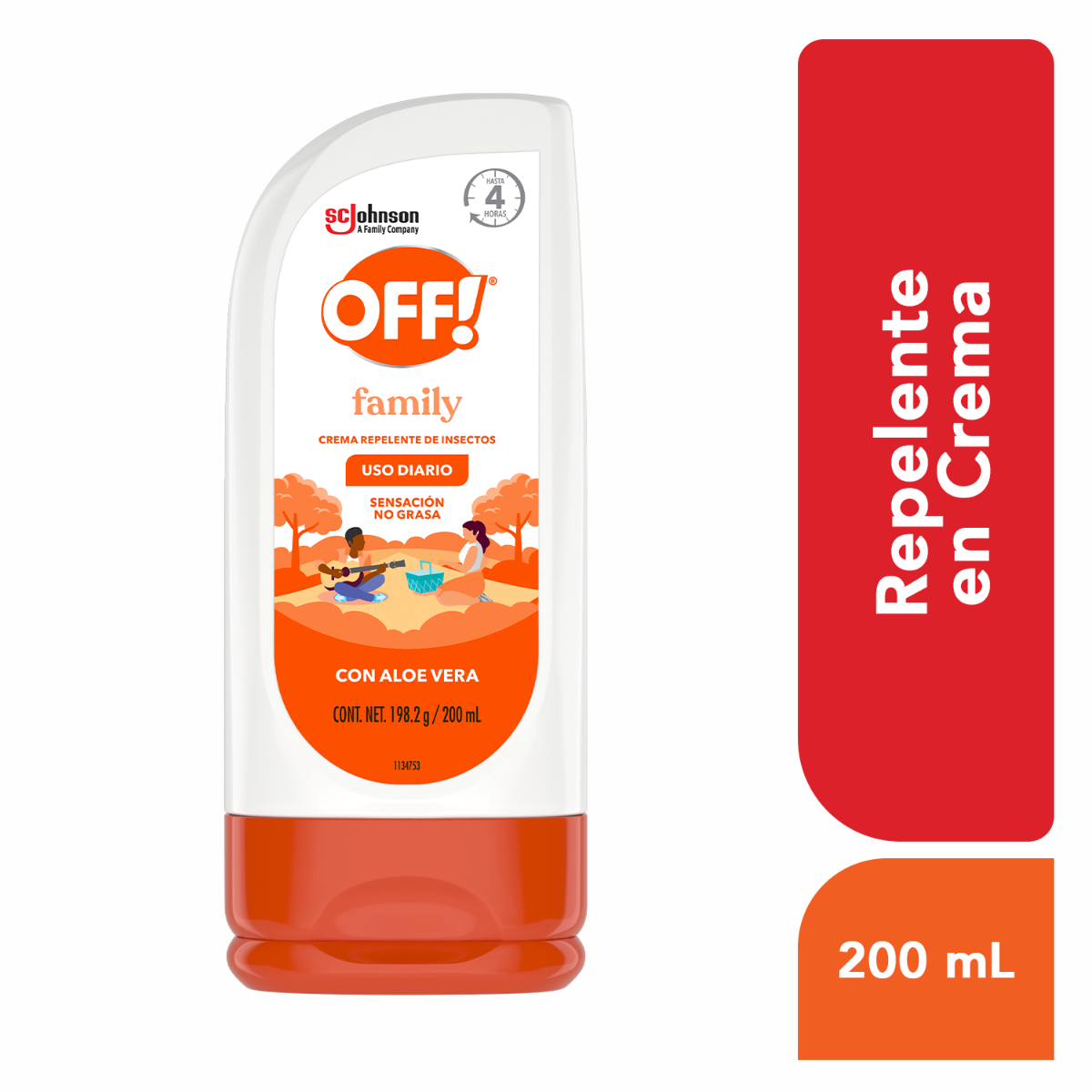 OFF CREMA CON ALOE REPELENTE 200 ML
