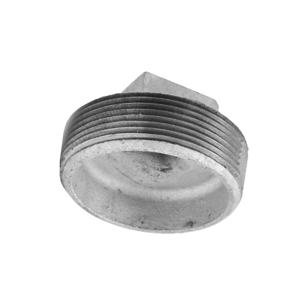 Tapon macho galvanizado de 4 pulg