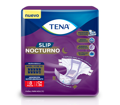 TENA SLIP NOCTURNO TALLA M 8 UNIDADES