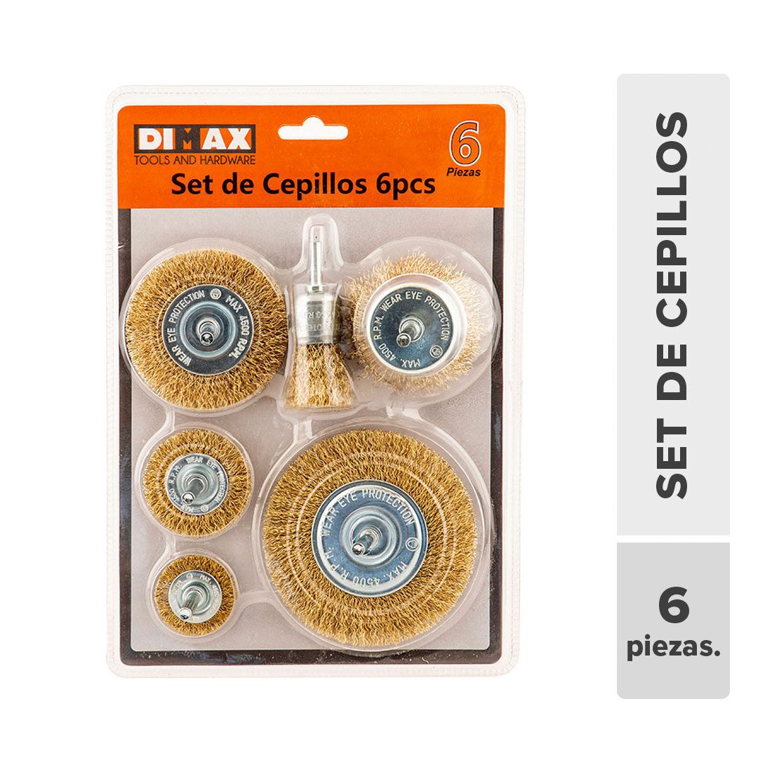 Cepillos alambre 6pcs