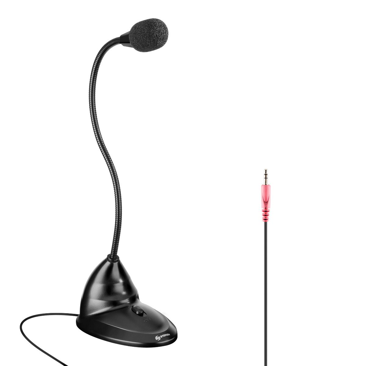 Micrófono para PC o Portátil, con cuello flexible