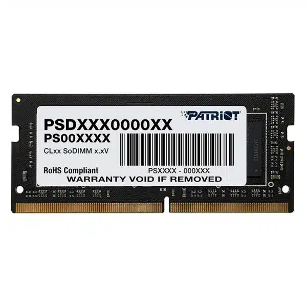 Memoria RAM Laptop 8GB Patriot PSD38G1600L2S DDR3 1600MHZ CL11 1.35V – Negro