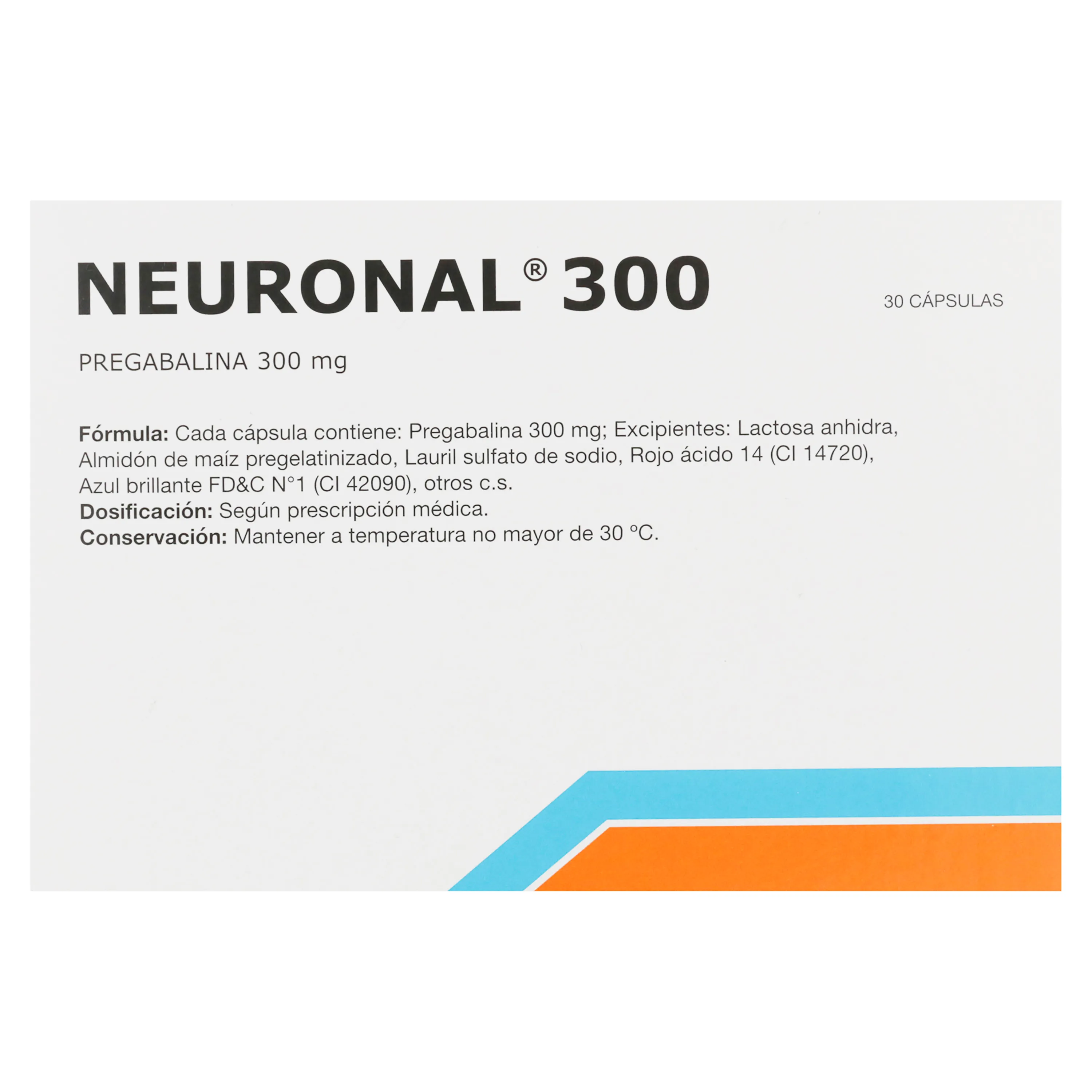 Neuronal 300 Mg X 30 Capsulas