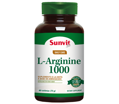SUNVIT LIFE L-ARGININE 1000 60 TABLETAS