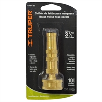 Piton Bronce Manguera 3 1/2" Chorro Ajustable Truper