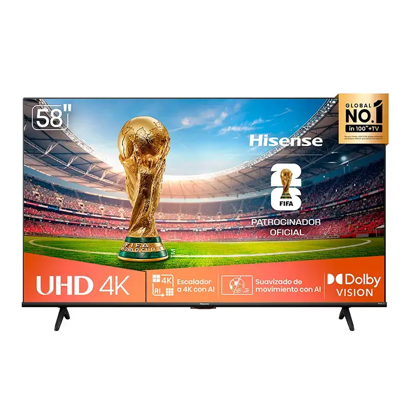 HISENSE – TELEVISOR LED 58 4K DV HDR VIDAA HISENSE 2A – 58A6NV