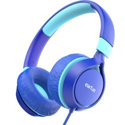 EarFun S1 Kids Headphones, Foldable Wired Headphones for Kids