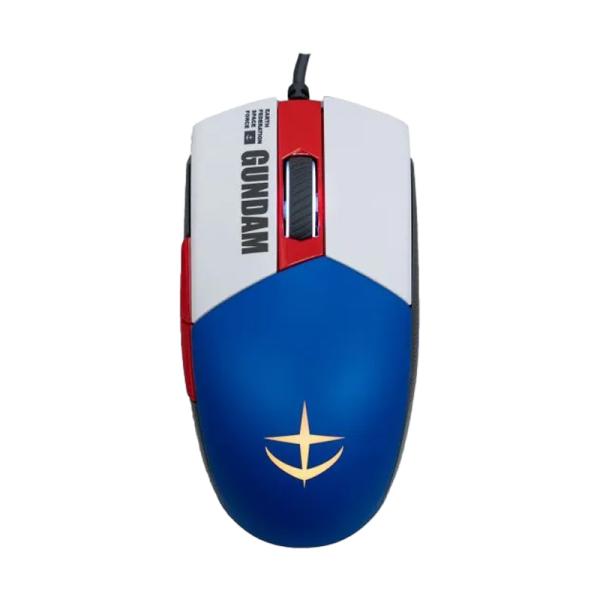 Mouse Asus Gaming RGB P515 ROG Strix Impact II Gundam Edition 6200 DPI 90MP0260-BMUA00 Azul / Alámbrico – Blanco / Rojo