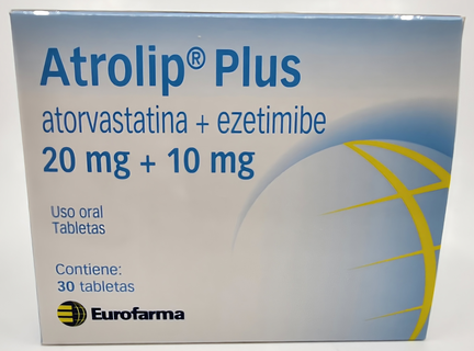 Atrolip Plus, 20 mg/10 mg, 30 tabletas