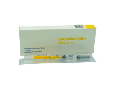 Enoxaparina 40mg/0.4ml, jeringa prellenada 2 unidades