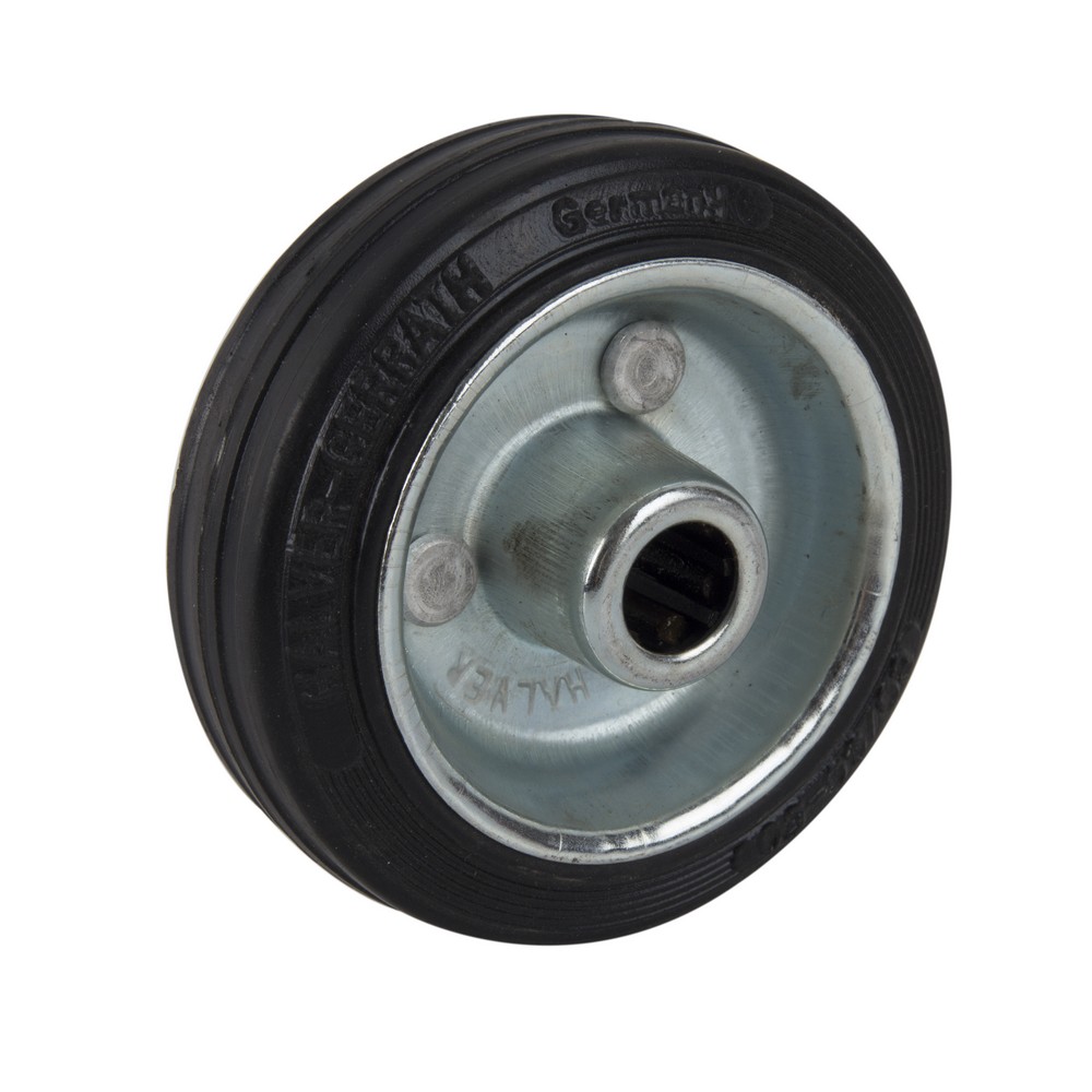 Rueda de hule solida 100x12 mm