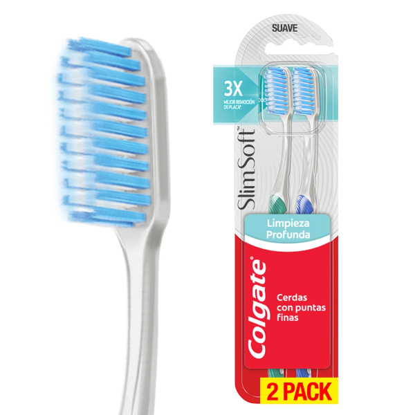 Colgate Cepillo Dental Slim Soft 2 Pack