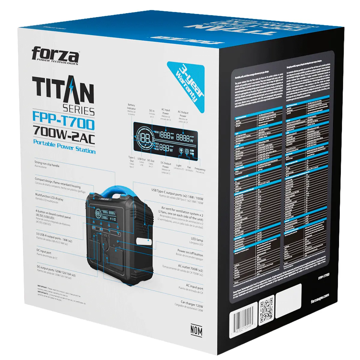Fuente de Poder Forza FPPT700