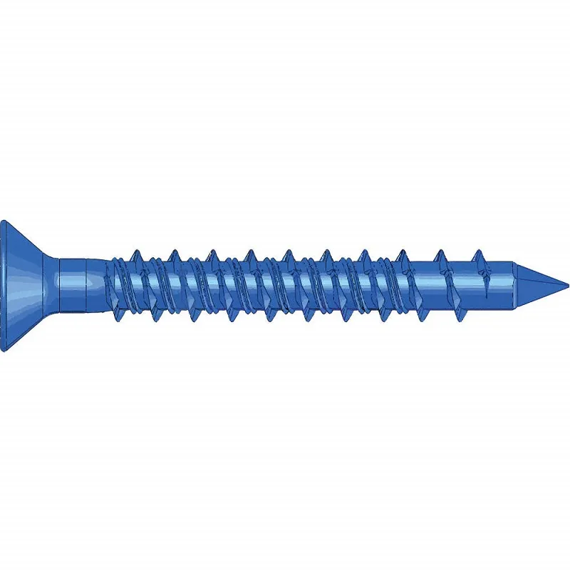 Tornillo para concreto cabeza plana 3/16" x 2 3/4" 10 uds